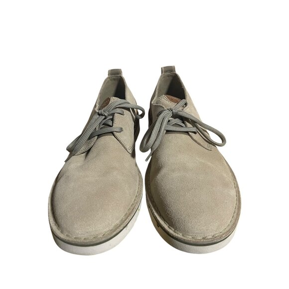 Clarks Mens Capler Plain Oxfords Sand Suede Derby Shoes Mens Size US 9.5 - Picture 1 of 10